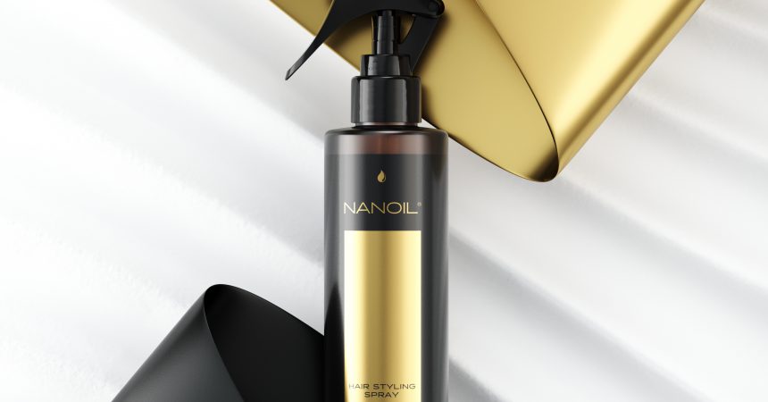 sprej pro efektivnější styling vlasů Nanoil