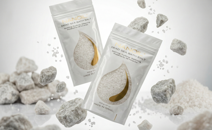 sůl z mrtvého moře do koupele nanoil