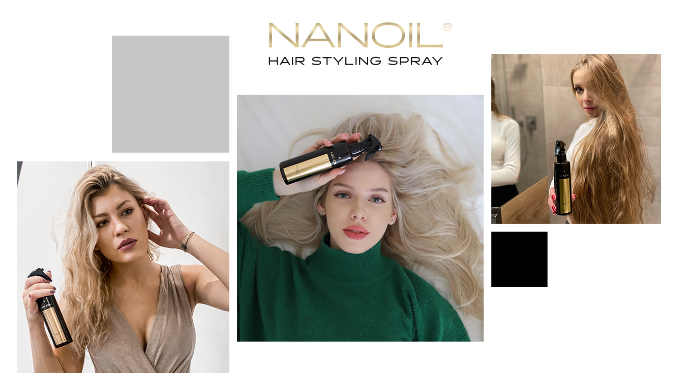 Nanoil sprej pro styling vlasů